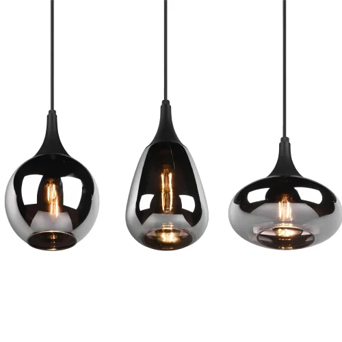 SOSPENSIONE A 3 LUCI COLORE ACCIAIO CROMATO E14 LESLIE SOSPENSIONE A 3 LUCI COLORE ACCIAIO CROMATO E14 LESLIE