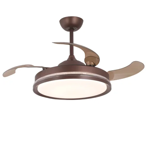 VENTILATORE A SOFFITTO CON PALE PIEGHEVOLI A LED 35W 3000-6000K MARRONE LORELEI VENTILATORE A SOFFITTO CON PALE PIEGHEVOLI A LED 35W 3000-6000K MARRONE LORELEI