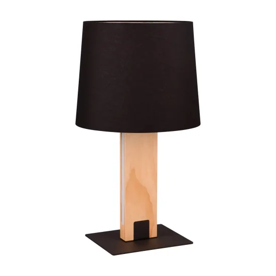 LAMPADA DA TAVOLO E27 BASE IN LEGNO CON LED 6W ROXANA 2
