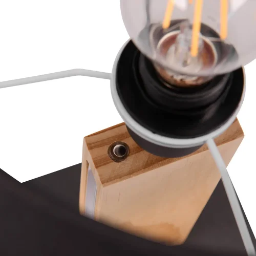 LAMPADA DA TAVOLO E27 BASE IN LEGNO CON LED 6W ROXANA LAMPADA DA TAVOLO E27 BASE IN LEGNO CON LED 6W ROXANA