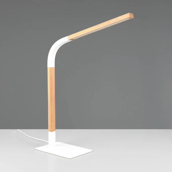 LAMPADA DA TAVOLO LED 7W 3000K METALLO BIANCO NELSON LAMPADA DA TAVOLO LED 7W 3000K METALLO BIANCO NELSON