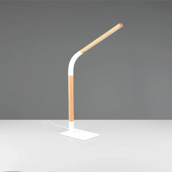 LAMPADA DA TAVOLO LED 7W 3000K METALLO BIANCO NELSON LAMPADA DA TAVOLO LED 7W 3000K METALLO BIANCO NELSON