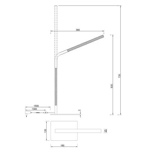 LAMPADA DA TAVOLO LED 7W 3000K METALLO NERO NELSON LAMPADA DA TAVOLO LED 7W 3000K METALLO NERO NELSON