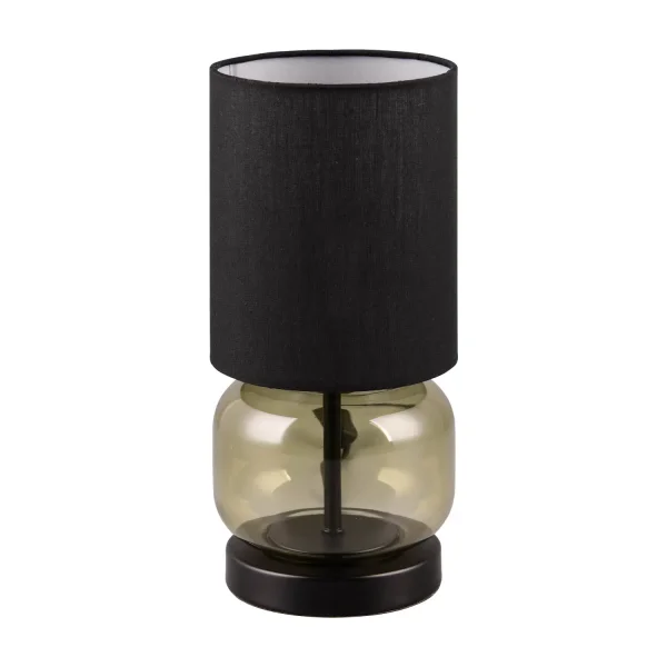 LAMPADA DA TAVOLO BASE IN VETRO VERDE E27 ELISEO