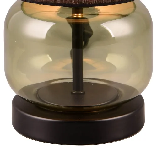 LAMPADA DA TAVOLO BASE IN VETRO VERDE E27 ELISEO