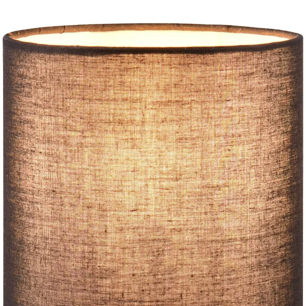 LAMPADA DA TAVOLO CON BASE IN VETRO FUMÉ E27 ELISEO