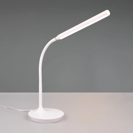 LAMPADA DA TAVOLO TATTILE A LED 5W REGOLABILE BIANCO TANNER