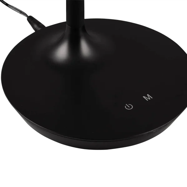 LAMPADA DA TAVOLO LED TATTILE 5W REGOLABILE NERO TANNER LAMPADA DA TAVOLO LED TATTILE 5W REGOLABILE NERO TANNER
