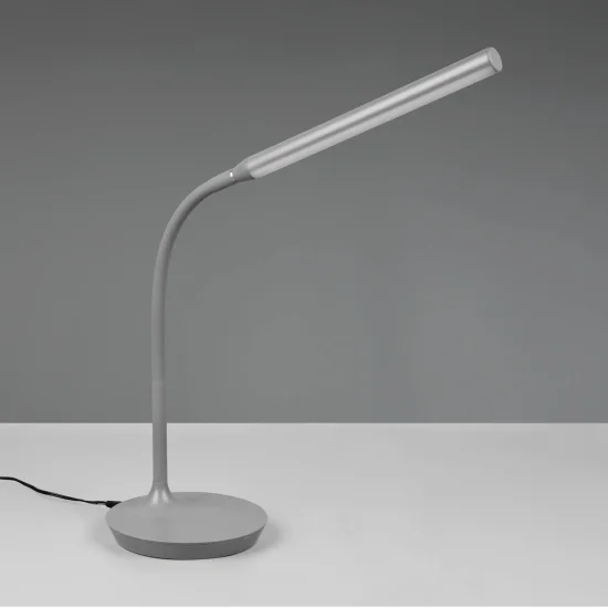 LAMPADA DA TAVOLO TATTILE LED 5W REGOLABILE GRIGIO TANNER 2