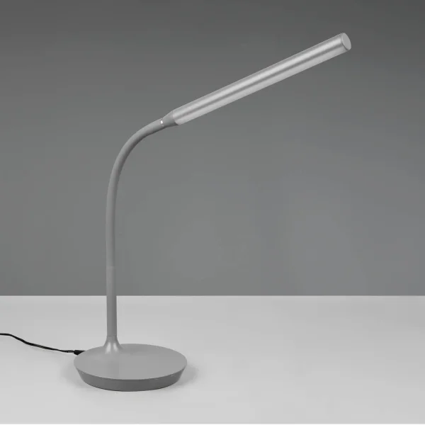 LAMPADA DA TAVOLO TATTILE LED 5W REGOLABILE GRIGIO TANNER LAMPADA DA TAVOLO TATTILE LED 5W REGOLABILE GRIGIO TANNER