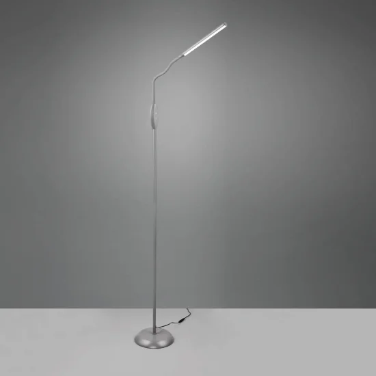 LAMPADAIRE TATTILE LED 5W REGOLABILE GRIGIO TANNER 2