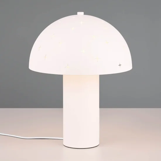 LAMPADA DA TAVOLO IN METALLO BIANCO E14 NISCALO