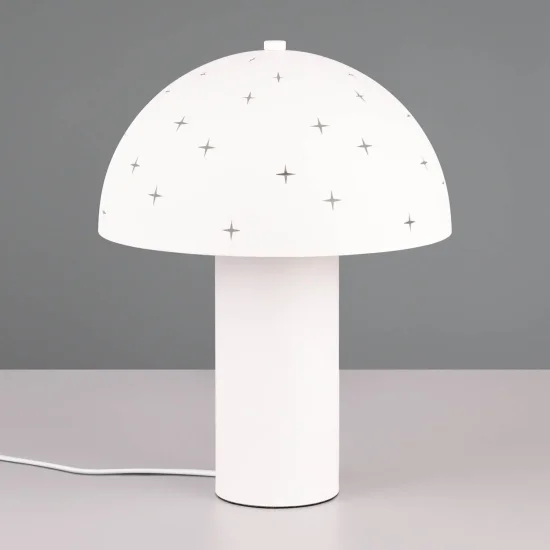 LAMPADA DA TAVOLO IN METALLO BIANCO E14 NISCALO 2