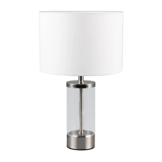 LAMPADA DA TAVOLO IN METALLO NICKEL MATT E14 GLADYS 2