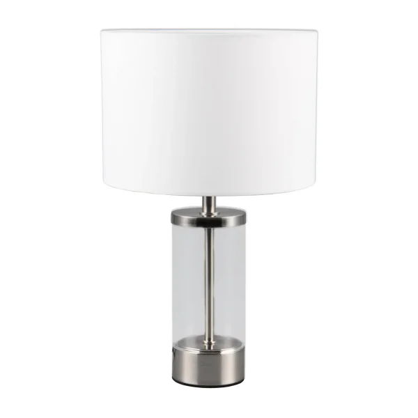 LAMPADA DA TAVOLO IN METALLO NICKEL MATT E14 GLADYS