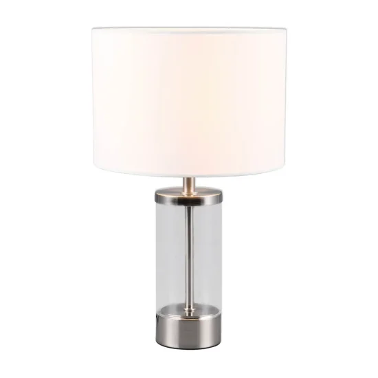 LAMPADA DA TAVOLO IN METALLO NICKEL MATT E14 GLADYS
