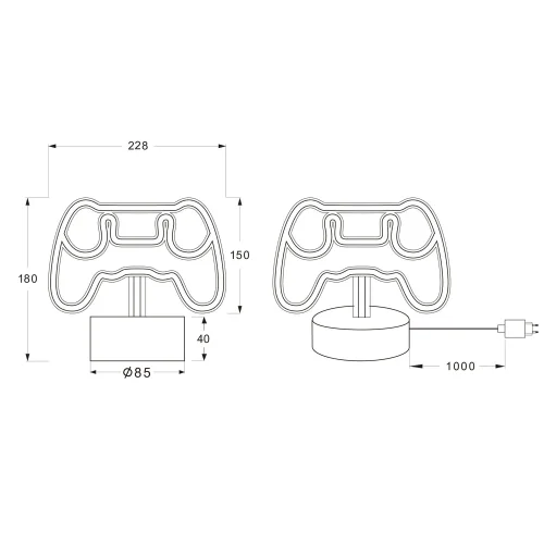 LAMPADA DA TAVOLO LED 1,2W TELECOMANDO LAMPADA DA TAVOLO LED 1,2W TELECOMANDO