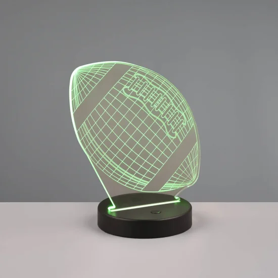 LAMPADA DA TAVOLO LED 3,2W 3000K RGBW PALLONE DA FOOTBALL AMERICANO 2