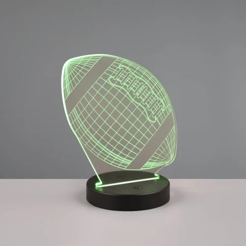 LAMPADA DA TAVOLO LED 3,2W 3000K RGBW PALLONE DA FOOTBALL AMERICANO LAMPADA DA TAVOLO LED 3,2W 3000K RGBW PALLONE DA FOOTBALL AMERICANO