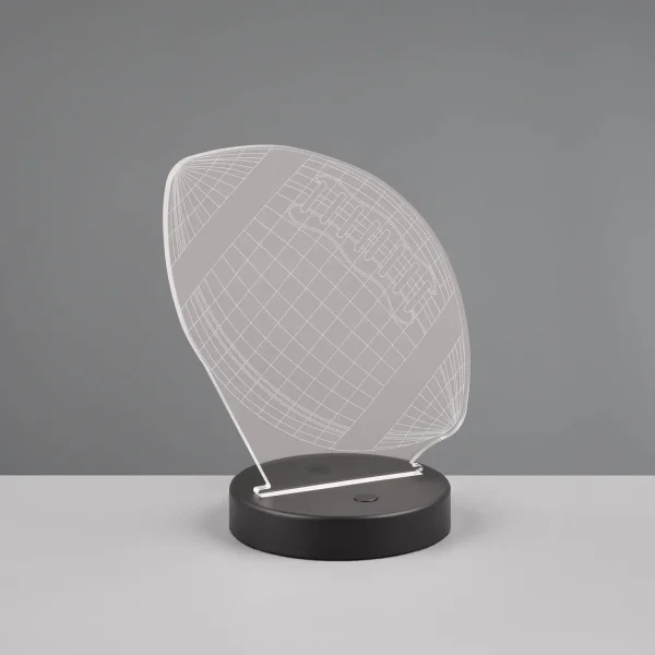 LAMPADA DA TAVOLO LED 3,2W 3000K RGBW PALLONE DA FOOTBALL AMERICANO LAMPADA DA TAVOLO LED 3,2W 3000K RGBW PALLONE DA FOOTBALL AMERICANO