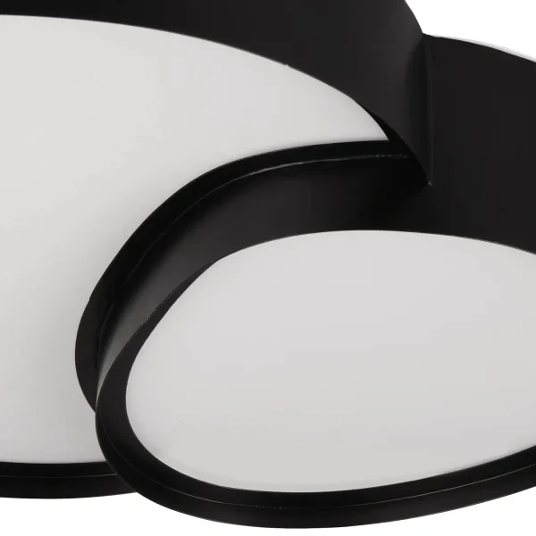 PLAFONIERA A SOFFITTO LED 21W 2700-6500K NERO RUBY