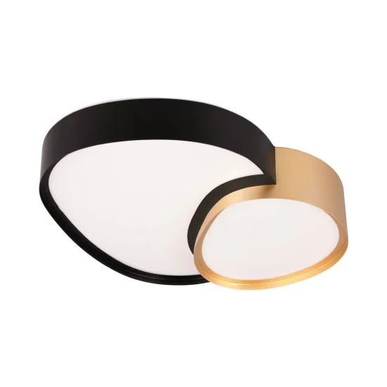 PLAFONIERA LED 21W 2700-6500K NERO-ORO RUBY 2