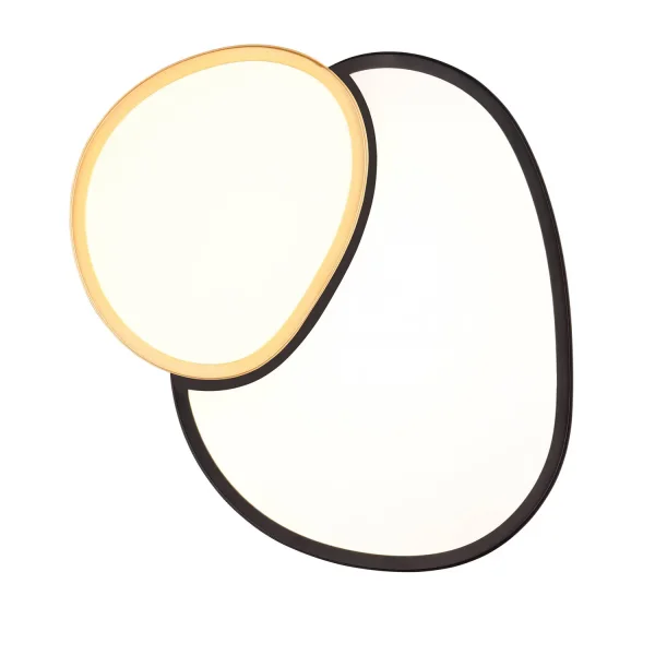 PLAFONIERA LED 21W 2700-6500K NERO-ORO RUBY