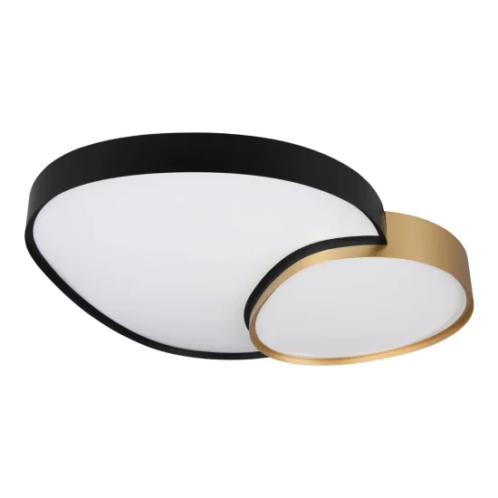 PLAFONIERA LED 45W 2700-6500K NERO-ORO RUBY 2