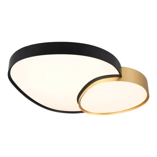 PLAFONIERA LED 45W 2700-6500K NERO-ORO RUBY