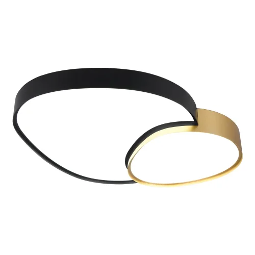 PLAFONIERA LED 45W 2700-6500K NERO-ORO RUBY