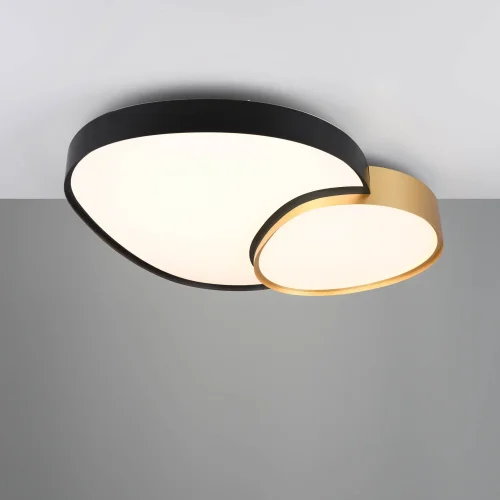 PLAFONIERA LED 45W 2700-6500K NERO-ORO RUBY