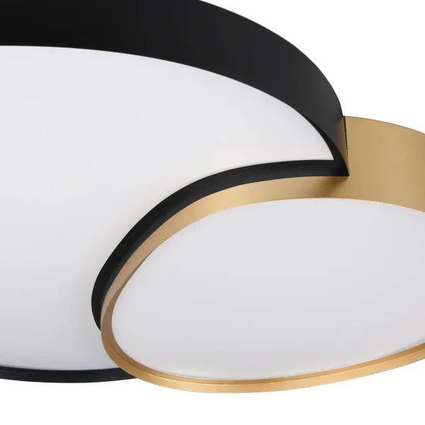 PLAFONIERA LED 45W 2700-6500K NERO-ORO RUBY