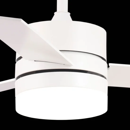 VENTILATORE DA SOFFITTO CON LUCE LED REGOLABILE 17W BIANCO NEW LORENZO 2