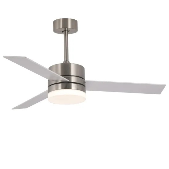 Ventilatore da tetto con luce Led 17W Reulable Nickel New Lorenzo Δ Lúzete
