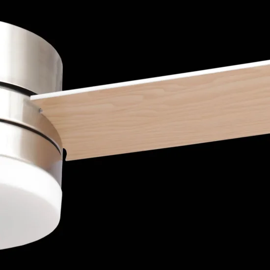 Ventilatore da soffitto con luce a LED da 17 W dimmerabile, finitura nichel, modello New Lorenzo | Lúzete 2