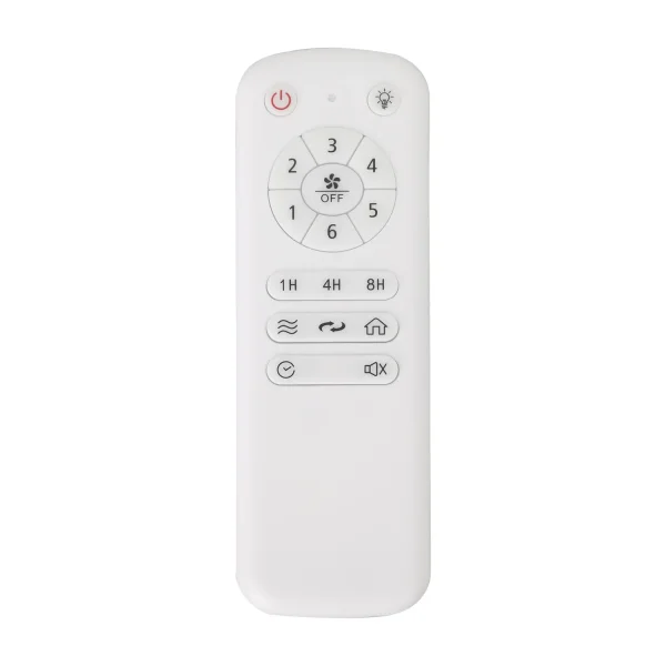 Ventilatore da soffitto con luce LED da 17 W dimmerabile in pelle New Lorenzo | Lúzete