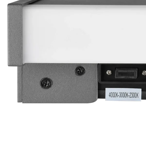 APPLIQUE ESTERNO LED 8W REGOLABLE IP54 ANTRACITE DASHIEL