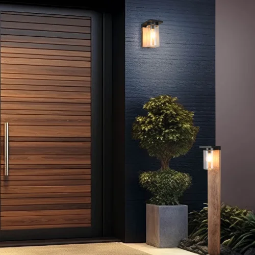 APPLIQUE ESTERNA CON SENSORE DI LUCE E27 IP44 ARABELA