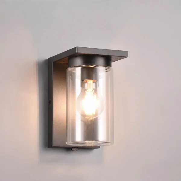 APPLIQUE ESTERNA CON SENSORE DI LUCE E27 IP44 ARABELA