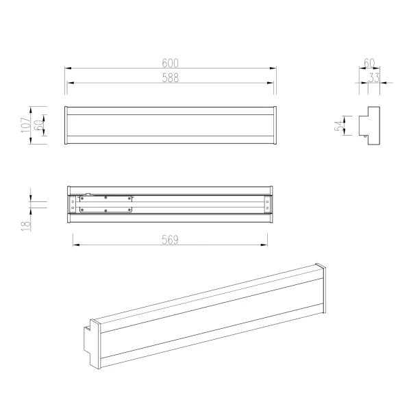 APPLIQUE ESTERNO LED 8W REGOLABLE IP54 ANTRACITE DASHIEL