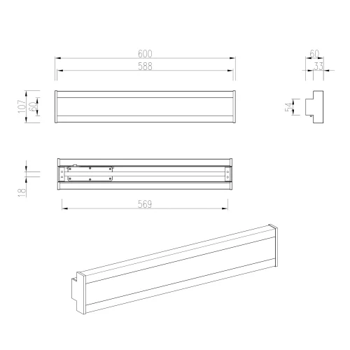 APPLIQUE ESTERNO LED 8W REGOLABLE IP54 ANTRACITE DASHIEL
