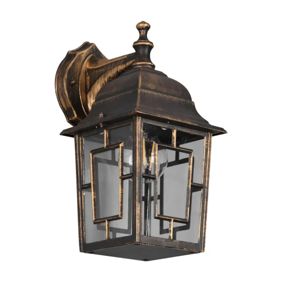 APPLIQUE ESTERNA DISCESA E27 IP44 OSSIDATO 30CM VALESKA 2