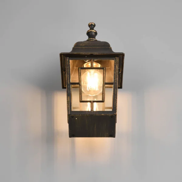 APPLIQUE ESTERNA DISCESA E27 IP44 OSSIDATO 30CM VALESKA