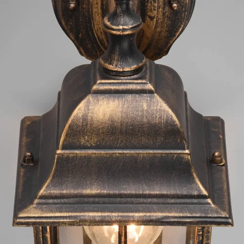 APPLIQUE ESTERNA DISCESA E27 IP44 OSSIDATO 30CM VALESKA