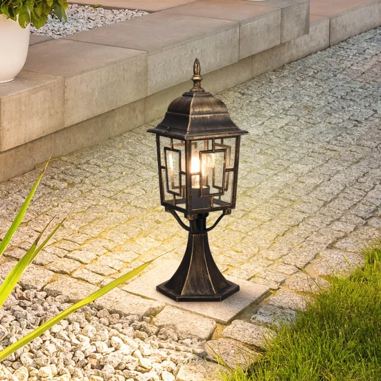 FARO DA ESTERNO E27 IP44 OSSIDO 47CM VALESKA