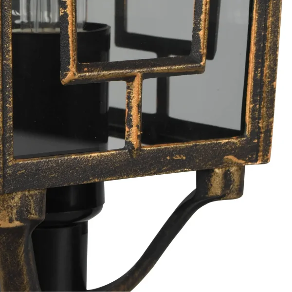 FARO DA ESTERNO E27 IP44 OSSIDO 47CM VALESKA