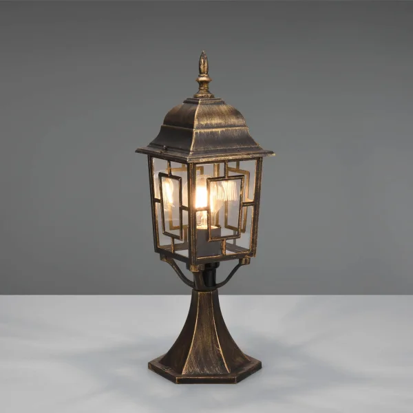 FARO DA ESTERNO E27 IP44 OSSIDO 47CM VALESKA