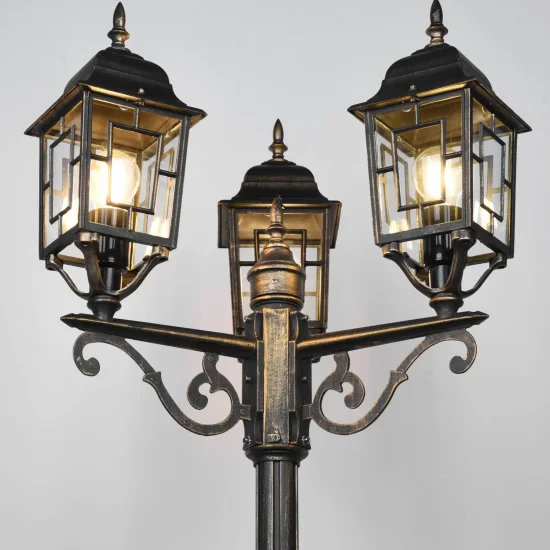 FARO LANTERNA DA ESTERNO E27 IP44 OSSIDIANA 200CM VALESKA 2