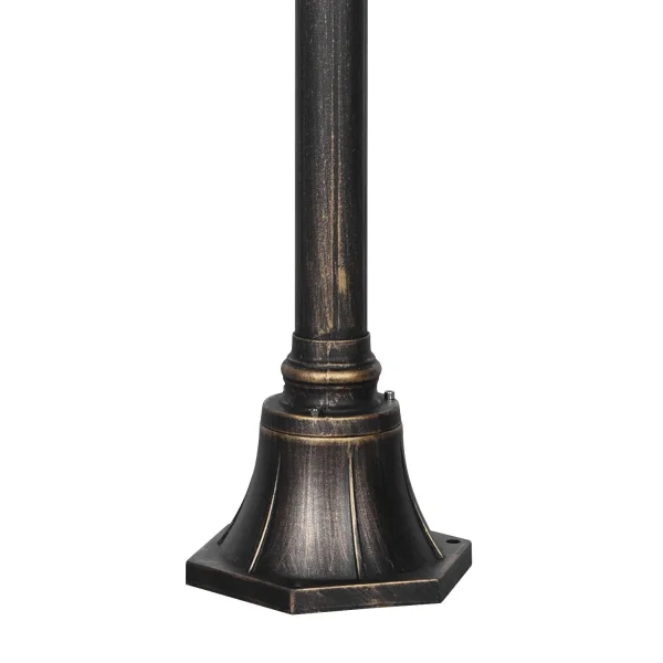 FARO LANTERNA DA ESTERNO E27 IP44 OSSIDIANA 200CM VALESKA