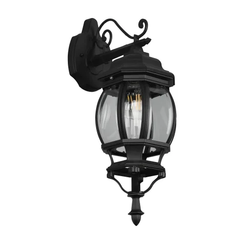 LANTERNA ESTERNA DISCESA E27 IP44 NERA ELOWEN